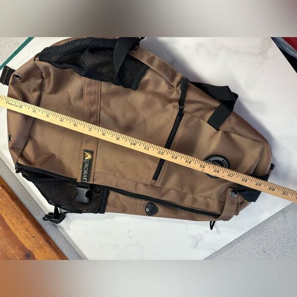 Aurorae Yoga Sling Backpack Mat Multipurpose Crossbody, Multipockets, Brown - Picture 9 of 9